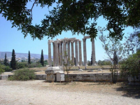 The remains of the Temple of Olympian Zeus (Olympieion) in Athens